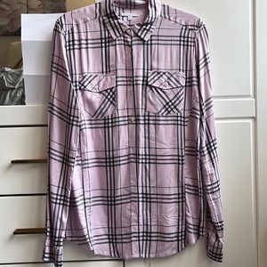 Karissa & Me Womens Plaid Blouse